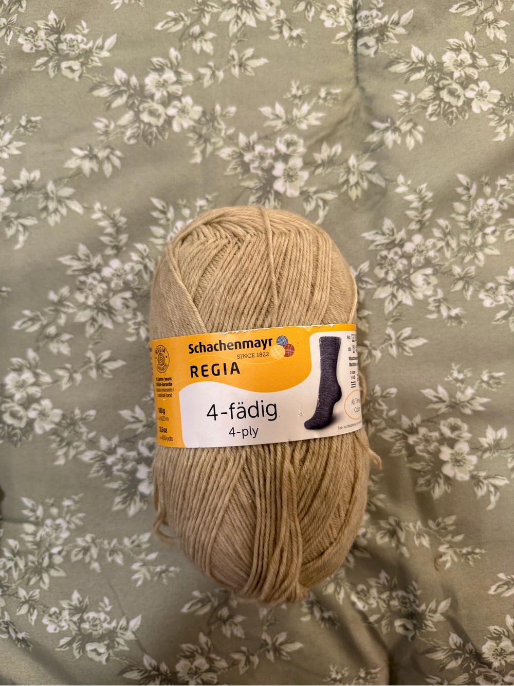 Regia 4-ply Natural Beige Sock Yarn
